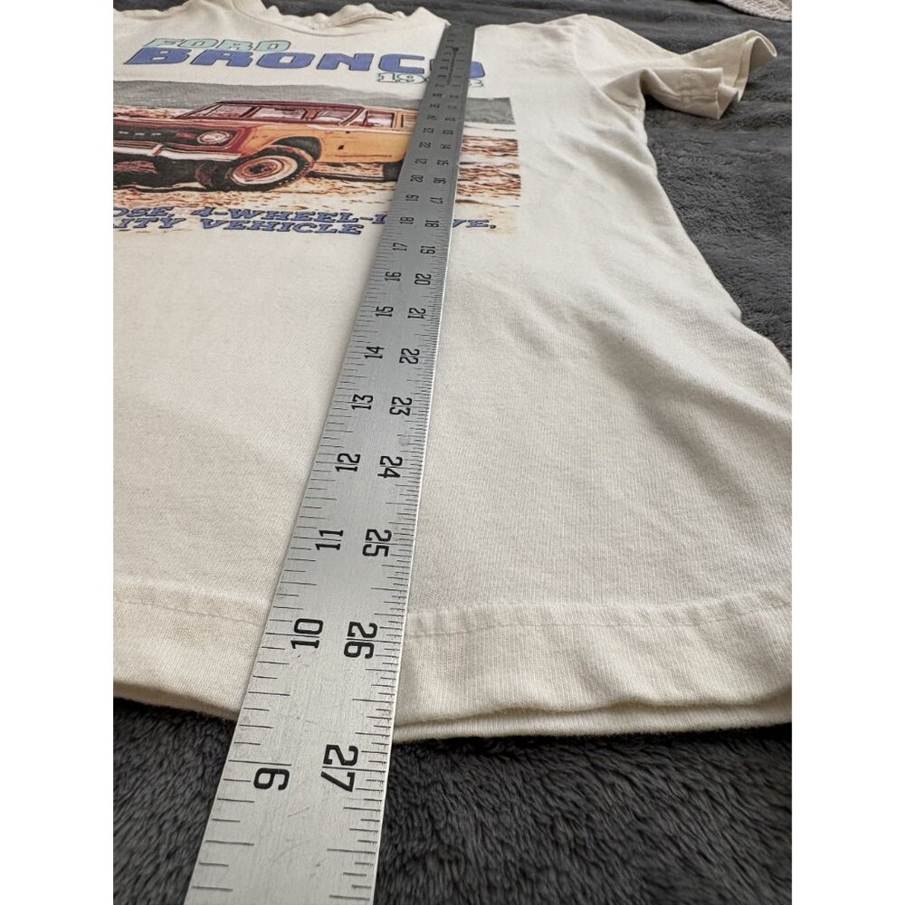 Abercrombie & Fitch Men's Ford Bronco Graphic T-Shirt XS Ivory Soft A&F Tee - Picture 8 of 8